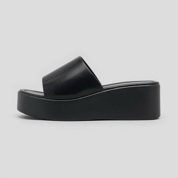 City Beach Australia Shoes - City Beach Australia, Ava & Ever - Women's Black Slide Sandals
